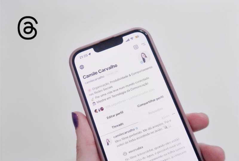Sobre a rede social Threads do Instagram | Blog Camile Carvalho - Vida Minimalista
