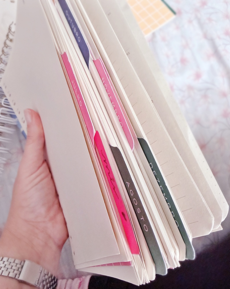 Juntando meu planner semanal com a agenda diária da Cicero Papelaria | blog Camilando - por Camile Carvalho, do Vida Minimalista